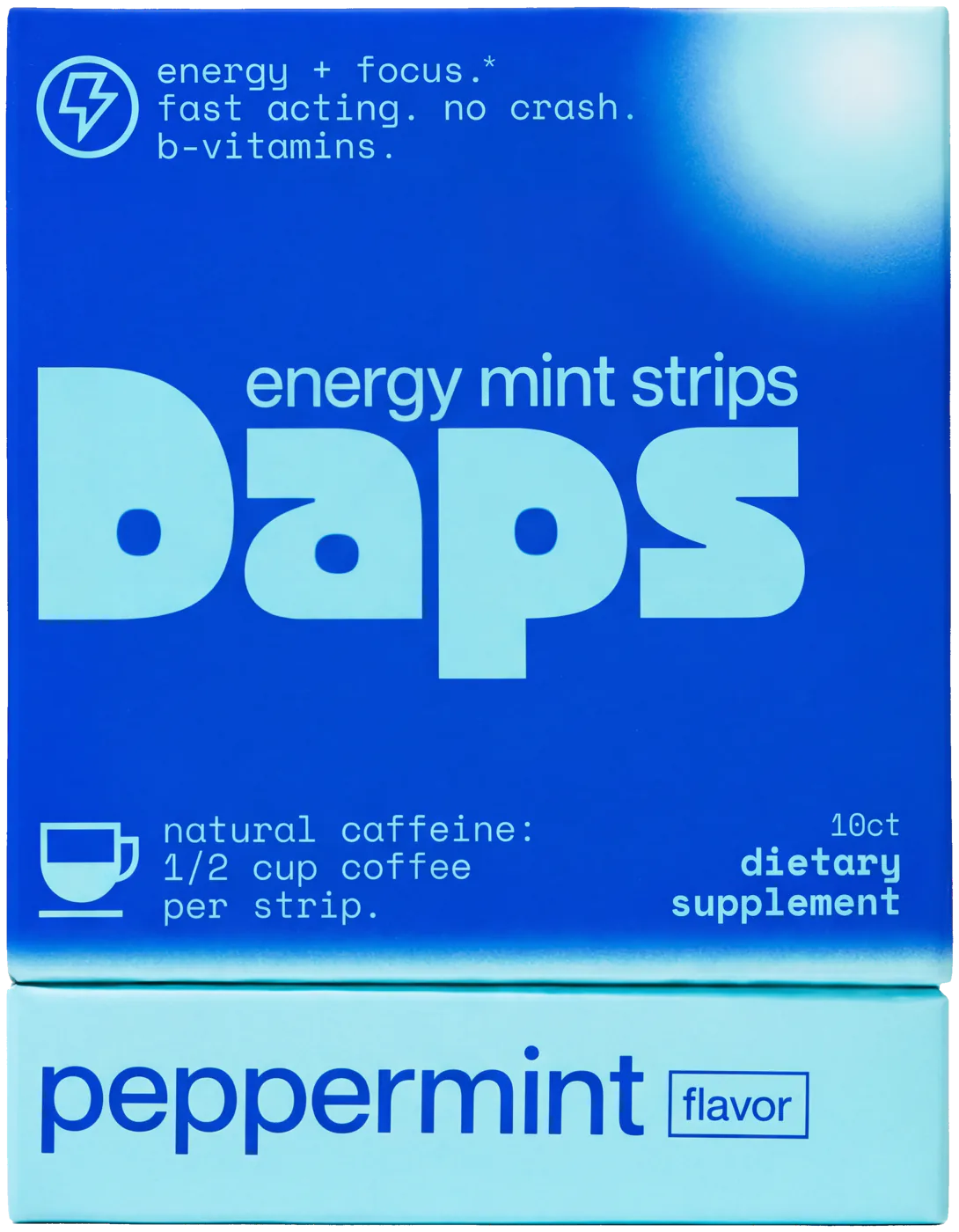 Daps peppermint energy mint strips