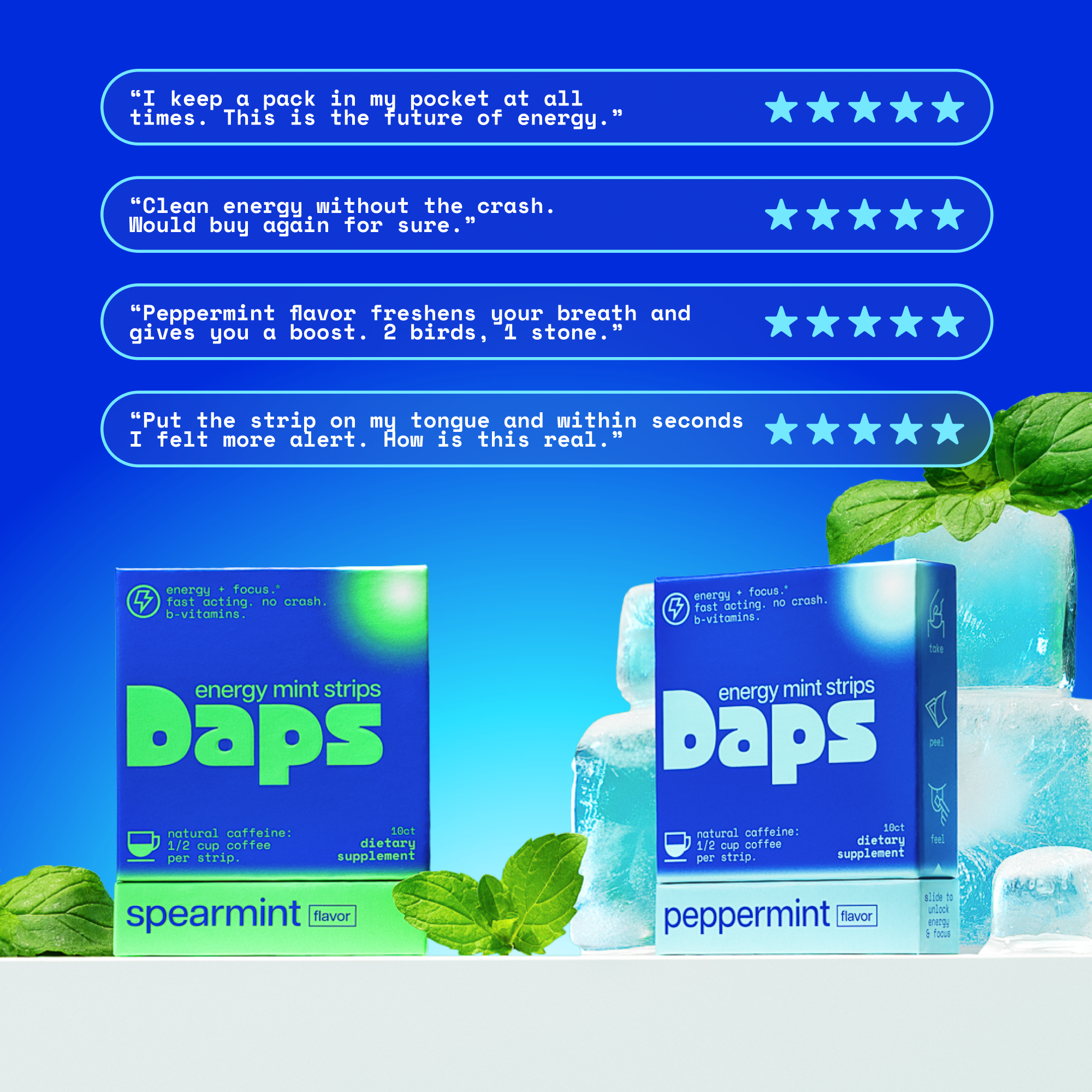 Daps Energy Mint Strips