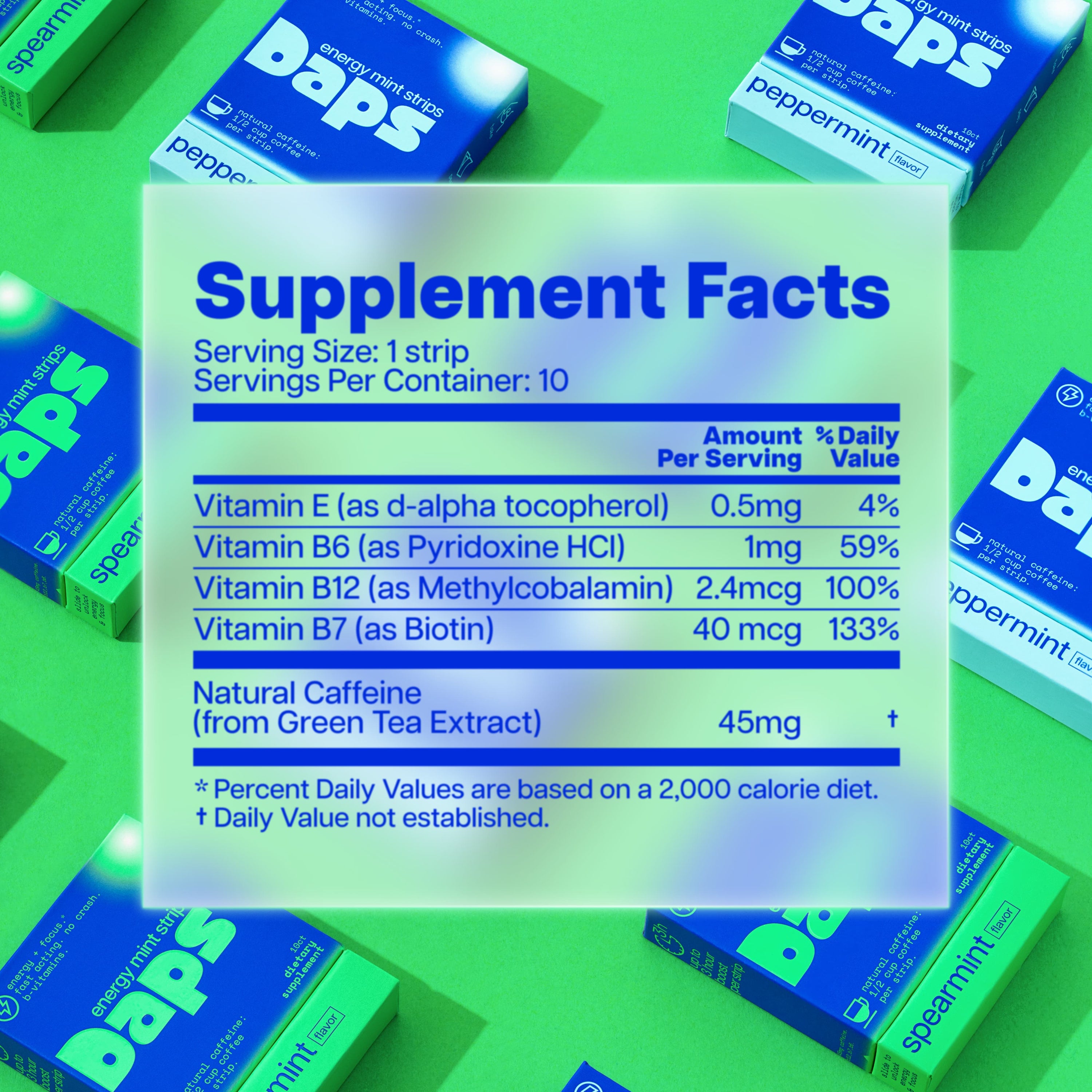 Daps Energy Mint Strips