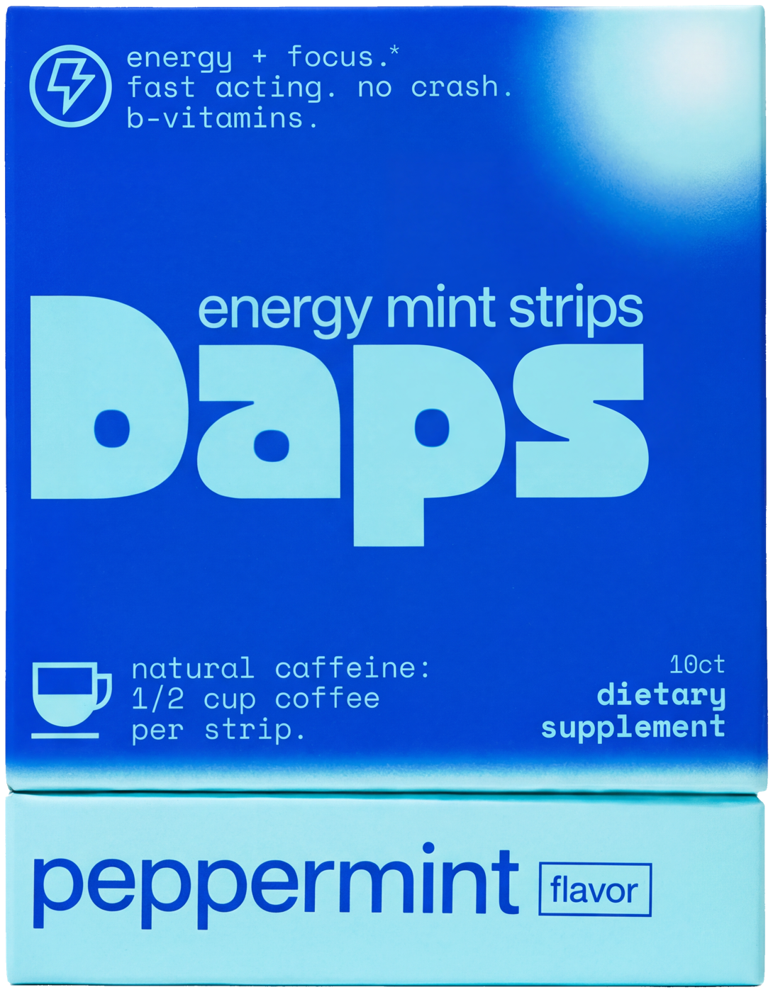 daps peppermint energy mint strips