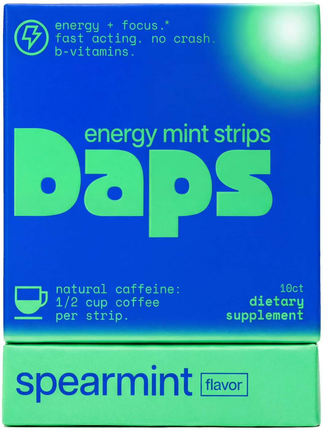 daps spearmint energy mint strips
