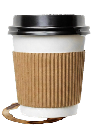 a paper coffee cup